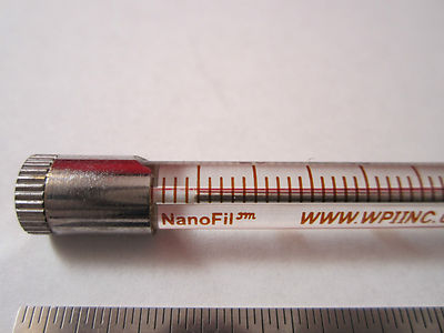 Wpi Glass Syringe 0.1 ml Gas Chromatography [cracked at the end plunger]