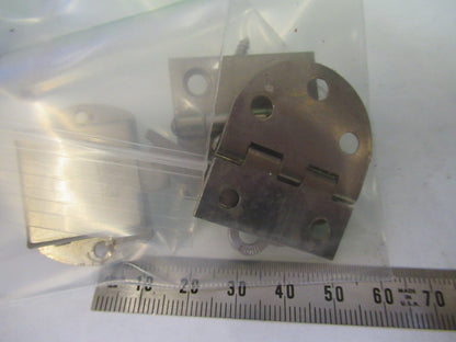 BAUSCH LOMB LOCK HINGES + KEY for wood cabinet MICROSCOPE PART AS PIC X2-A-03