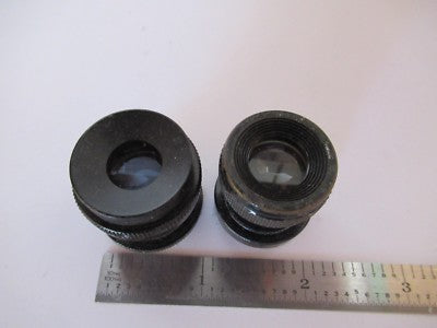 Lot 2 Ea Antique Rare Eyepieces Ocular Microscope Part Optics