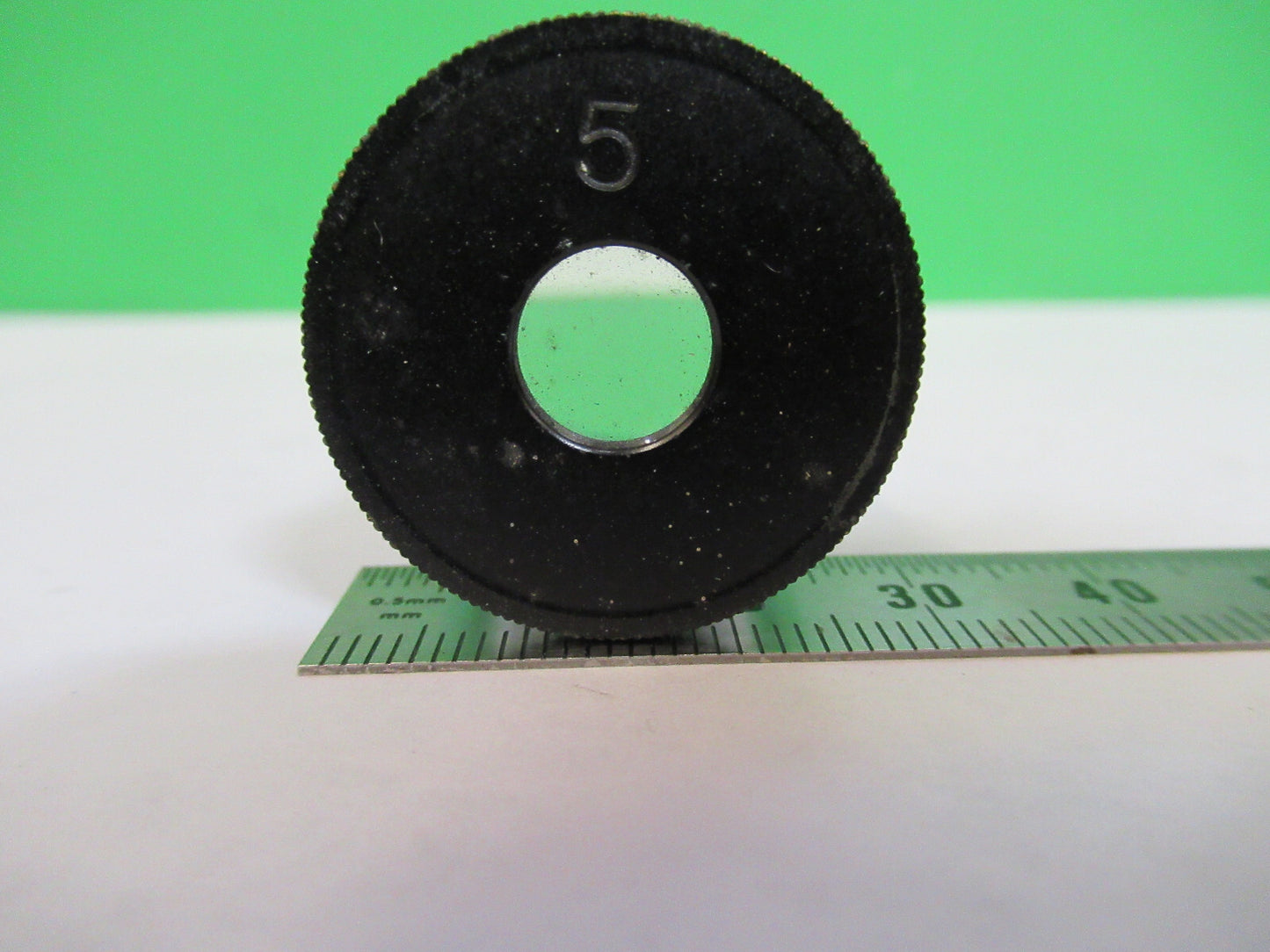 ANTIQUE BAUSCH LOMB EYEPIECE 5X OPTICS MICROSCOPE PART AS PICTURED X4-A-40
