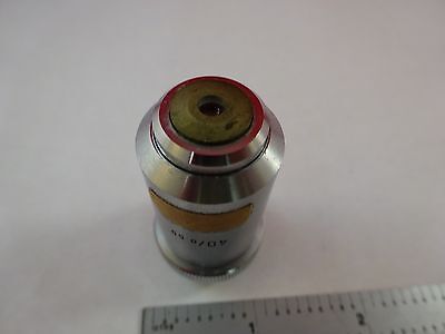 MIKROSKOPTEIL OBJEKTIV LEITZ GERMANY 40X OPTICS AS IS BIN#R2-C-21