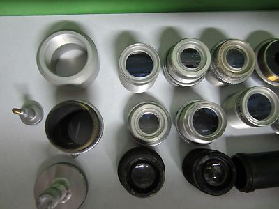 Lot Parts for Gaertner Microscope Objectives + Other Parts