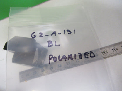 BAUSCH LOMB GLASS BEAM SPLITTER POLARIZED MICROSCOPE PART AS PICTURED &G2-A-131