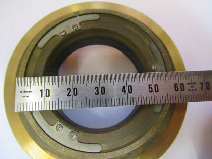 ANTIQUE BAUSCH LOMB POL STAGE TABLE BRASS MICROSCOPE PART AS PICTURED Y1-A-45