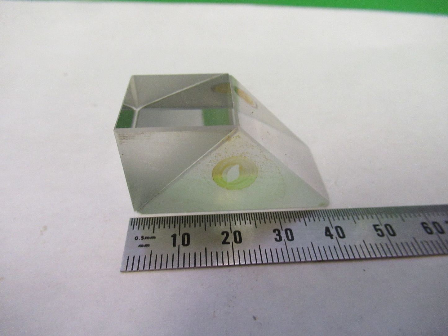 BAUSCH LOMB GLASS PRISM OPTICS MICROSCOPE PART AS PICTURED T2-A-62