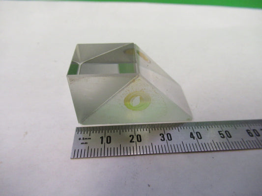 BAUSCH LOMB GLASS PRISM OPTICS MICROSCOPE PART AS PICTURED T2-A-62