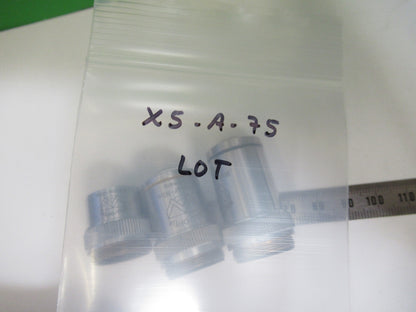 WILL-OPTIK Wetzlar lot objectives 5X 10X 40X MICROSCOPE PART AS PICTURED X5-A-75