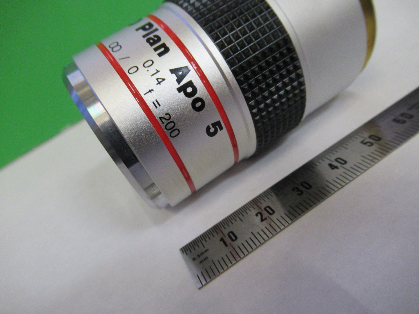 MITUTOYO APO PLAN OPTICS 5X INFINITY OBJECTIVE 378-832 MICROSCOPE PART U8-B-08
