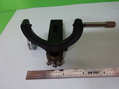 MICROSCOPE PART BRASS CONDENSER HOLDER CARL ZEISS GERMANY BIN#U3-A-6
