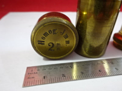 Antique Brass Objective Homg 2mm Ernst Leitz ?? Germany Microscope Part