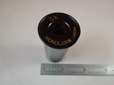 MICROSCOPE PART JAPAN MONOLUX 5X EYEPIECE OCULAR OPTICS AS IS B#N7-F-13