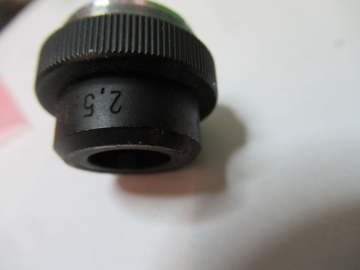 ROLYN GERMANY OBJECTIVE 2.5X LENS  MICROSCOPE PART AS PICTURED T5-A-91