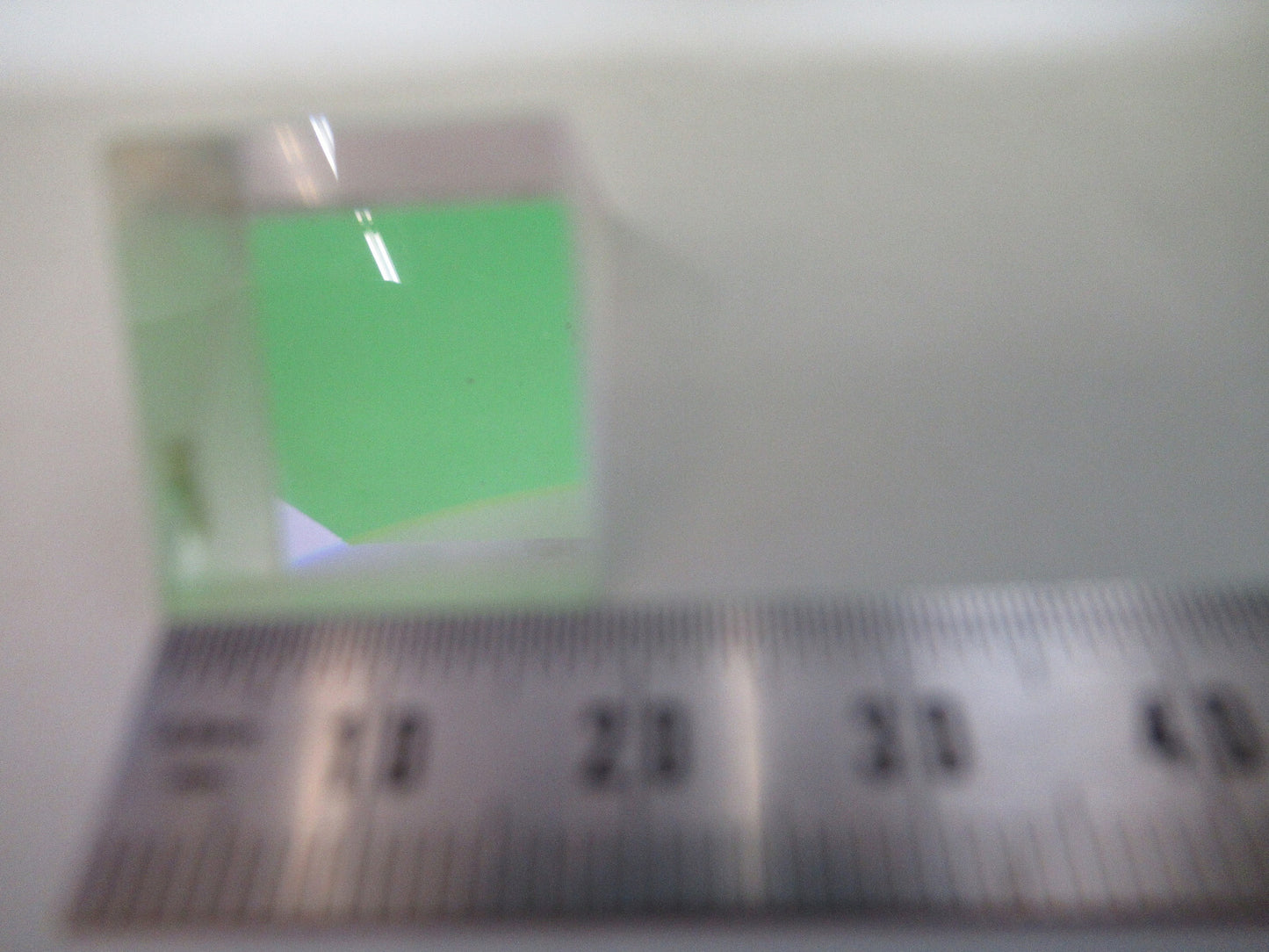 BAUSCH LOMB GLASS PRISM OPTICS MICROSCOPE OPTICAL PART AS PICTURED 98-A-04