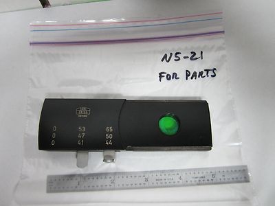 MICROSCOPE OPTICAL SLIDE FILTER ZEISS GERMANY [delaminated] OPTICS BIN#N5-21