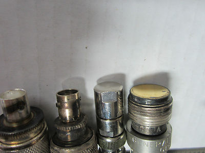 LOT 4 EA RF CONNECTOR ADAPTORS N  BNC TERMINATION & GOLD PLATED  sku#4V