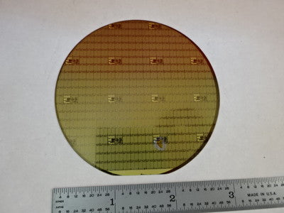 Silicon Wafer with Components Devices Collectable Part