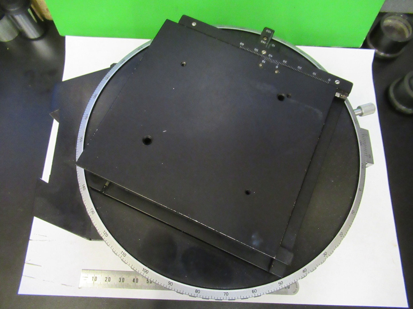 ZEISS GERMANY XY ROTABLE TABLE POLARIZER MICROSCOPE PART AS PICTURED V8-B-13