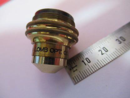 ANTIQUE BRASS BAUSCH LOMB 16mm OBJECTIVE MICROSCOPE PART AS PICTURED Q2-42