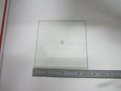 MIKROSKOPTEIL VINTAGE-GLASPROBE BÜHNENTISCH [abgesplittert] WIE BESEHEN BIN#R6-B-07