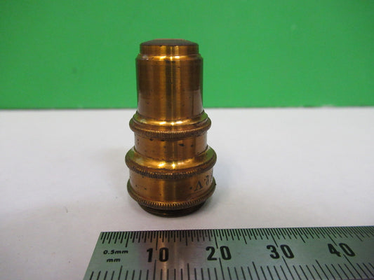 ANTIQUE SEIBERT "V" GERMANY OBJECTIVE LENS MICROSCOPE PART AS PICTURED T3-C-06