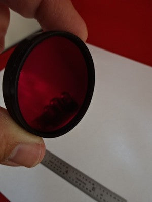 Optical Red Glass Filter Laser Optics B