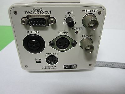MICROSCOPE INSPECTION VIDEO CAMERA CCD JVC TK-870U AS IS OPTICS  BIN#N4-01