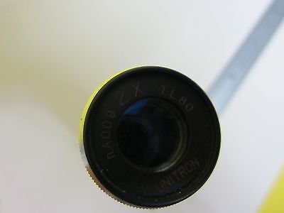 MIKROSKOPTEIL UNITRON OBJECTIVE 2X OPTICS AS IS BIN#19V-B-02