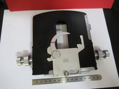Wild Swiss M20 Stage Table Micrometer Microscope Part AS Pic