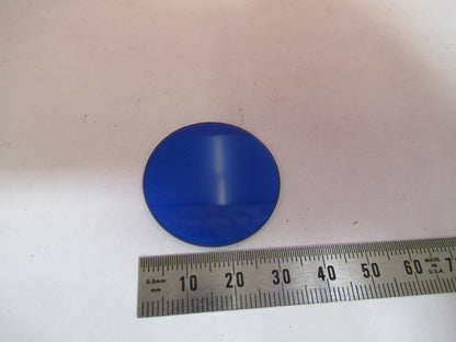 ANTIQUE BAUSCH LOMB BLUE GLASS FILTER OPTICS MICROSCOPE PART AS PICTURED T9-A-43