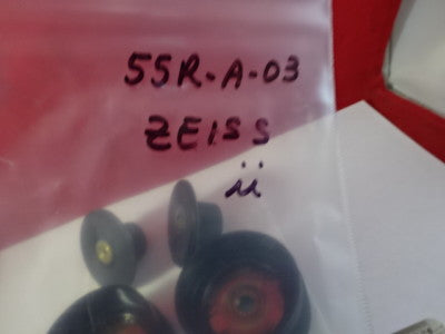 MICROSCOPE PART ZEISS GERMANY SET of KNOBS OPTICS AS IS &55R-A-03
