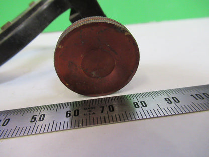 ANTIQUE BAUSCH LOMB CONDENSER HOLDER BRASS MICROSCOPE PART AS PICTURED S7-A-10