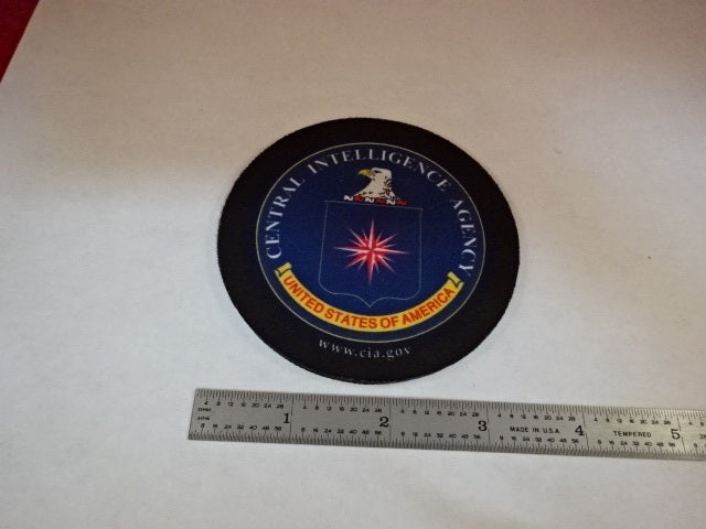 COLLECTABLE GLASS COASTER CIA CENTRAL INTELLIGENCE AGENCY AS IS #Y6-A-07