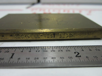 METROLOGY INSPECTION ROCKWELL HARDNESS TEST STANDARD BIN#5-06