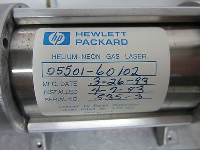 HP HEWLETT PACKARD HELIUM NEON PHYSICS PACKAGE ASSEMBLY LASER OPTICS BIN#L4-i