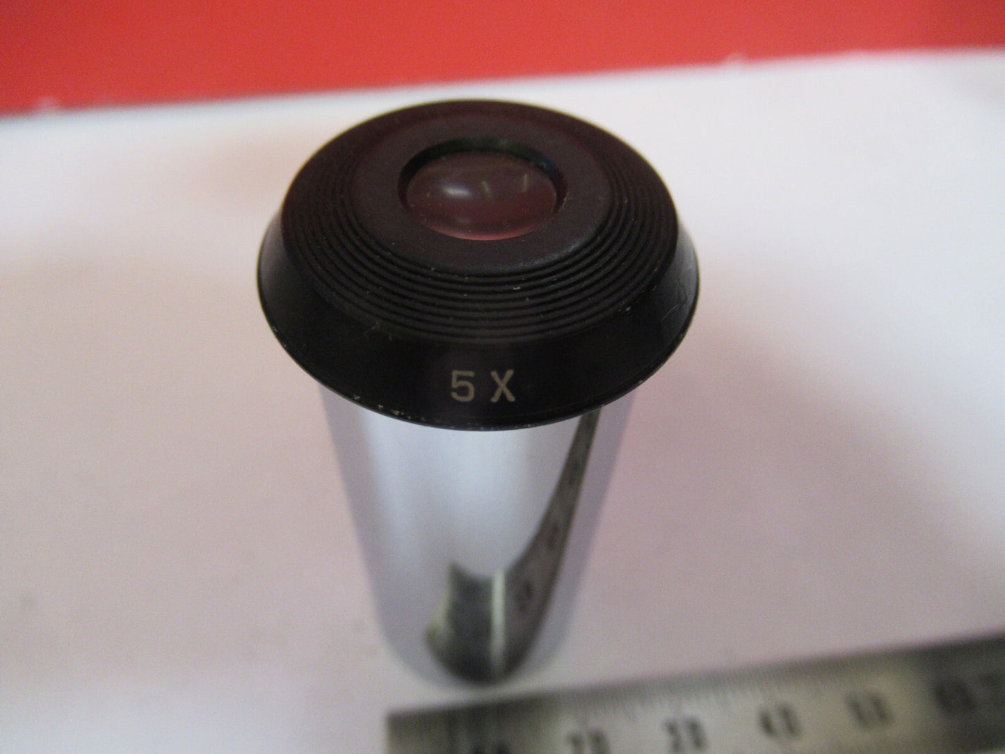 BAUSCH LOMB OCULAR 5X EYEPIECE OPTICS MICROSCOPE PART AS PICTURED &S9-A-39