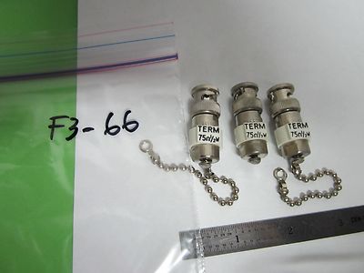 LOT 3 EA 75 OHMS TERMINATION RF MICROWAVE FREQUENCY BIN#F3-66