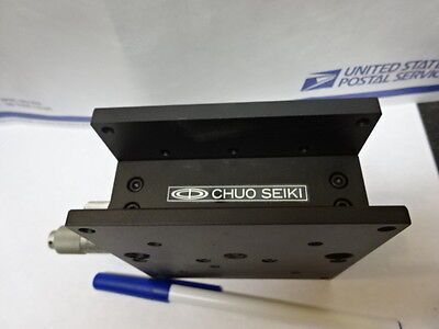 OPTICAL CHUO SEIKI STAGE MICROMETER LASER OPTICS AS IS #82-08-B