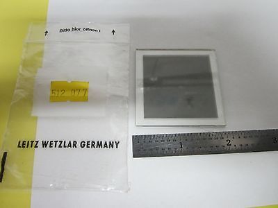 MICROSCOPE LEITZ FILTER 512077 OPTICS AS IS BIN#G9-18
