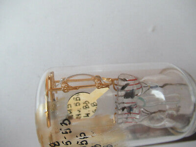 ANTIQUE RUSSIAN GLASS PKG RESONATOR QUARTZ CRYSTAL FREQUENCY CONTROL F3-A-61