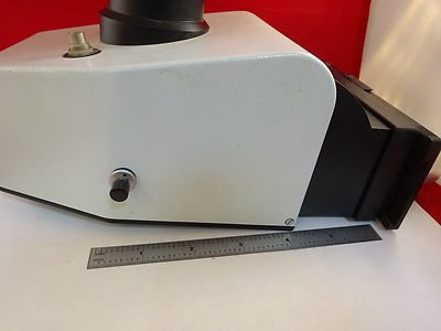 MICROSCOPE PART TRINOCULAR HEAD LEITZ GERMANY 512761/20 OPTICS AS IS BN#E2-ii-02