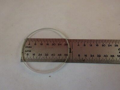 MICROSCOPE PART RETICLE GLASS TARGET MICROMETER CROSS OPTICS AS IS #80-42
