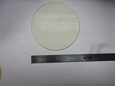 Yellow Round Glass Wafer Window Optical Laser Optics