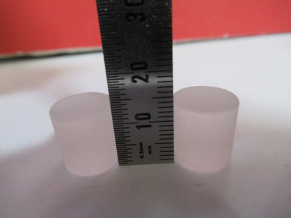 Optical Lot 2 Ea Cylinder Frosted BK7 Glass Preform Optics