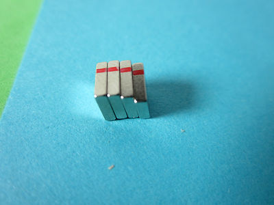 Lot 10 Ea Mini Magnets N33 VAC Germany 6x6x1.6 mm