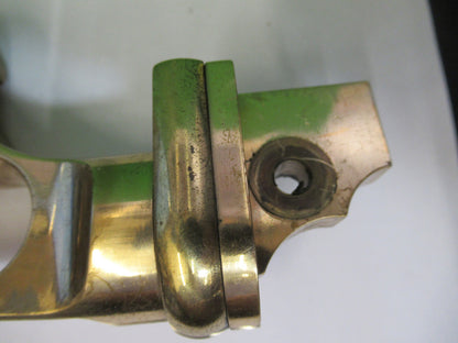 BAUSCH LOMB ANTIQUE BRASS STAGE SUPPORT MICROSCOPE PART AS PICTURED #W5-B-11