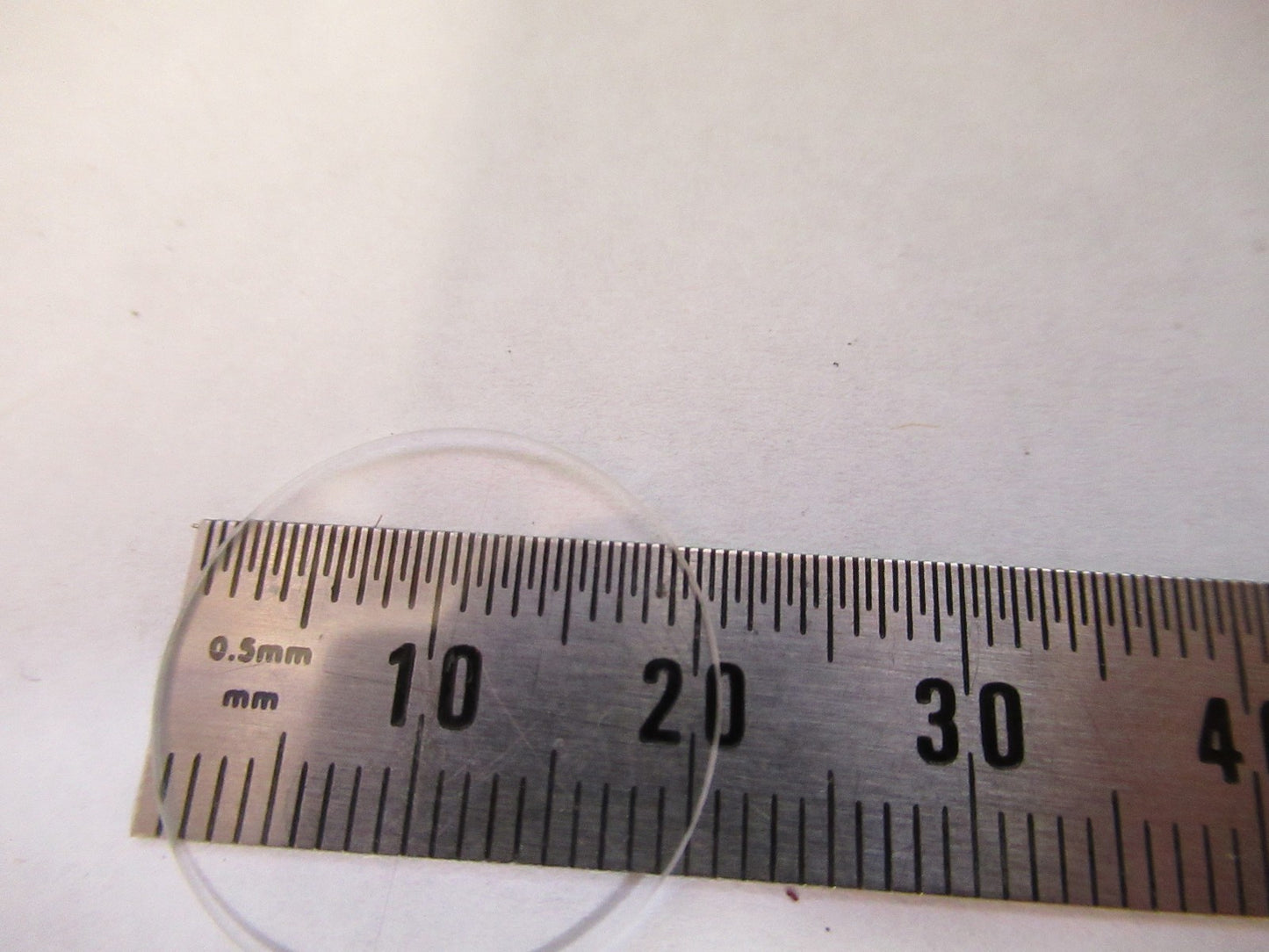 OPTICAL GLASS RETICLE CROSSHAIR PATTERN MICROSCOPE PART AS PICTURED U8-A-65