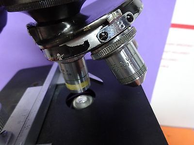 BRASS MICROSCOPE SPENCER ANTIQUE AMERICAN OPTICS &IL-2-20