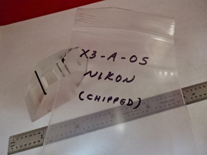 Microscope Part Nikon Japan Glass Prism [chipped] Optics