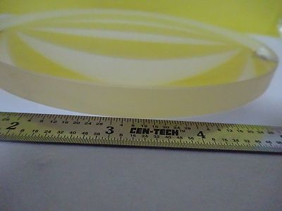 HUGE OPTICAL PLANO CONVEX LENS MIL SPEC LASER OPTICS AS IS BIN#X3-25