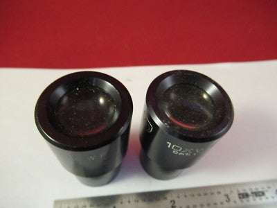 Pair Eyepiece Wf 10X American Optical Co. American Optics Cat 176 Microscope Part